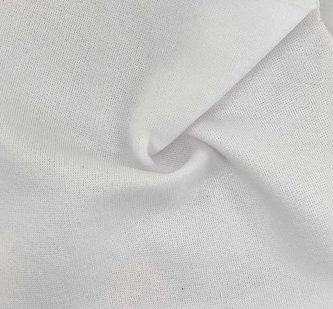 1 Yard Fleece One Side Brushed Solid White Apparel Fabric 58/60 Inches Wide 89% Polyester 11% Cotton